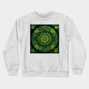 A captivating collage of forest foliage Crewneck Sweatshirt